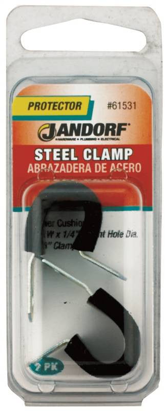 Clamp Steel Rubber Cush