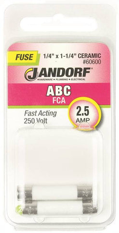 Fuse Abc 2.5a Fast Acting