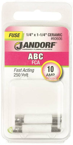 Fuse Abc 10a Fast Acting