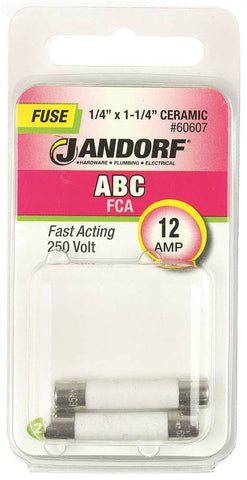 Fuse Abc 12a Fast Acting