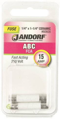 Fuse Abc 15a Fast Acting