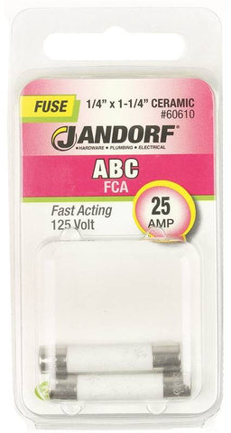 Fuse Abc 25a Fast Acting
