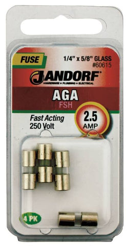 Fuse Aga 2.5a Fast Acting