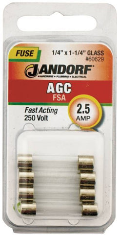 Fuse Agc 2.5a Fast Acting