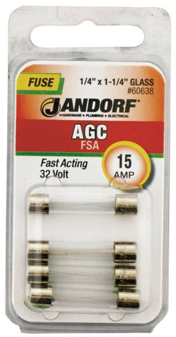 Fuse Agc 15a Fast Acting