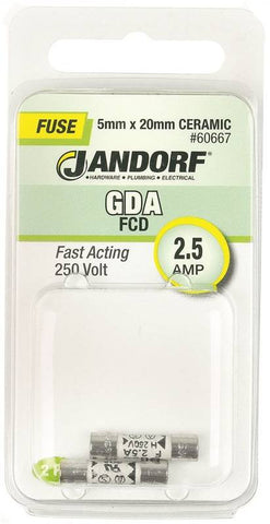 Fuse Gda 2.5a Fast Acting