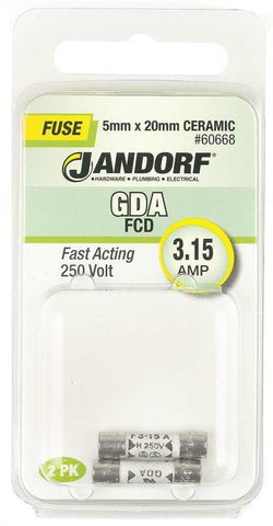 Fuse Gda 3.15a Fast Acting