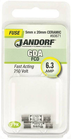 Fuse Gda 6.3a Fast Acting