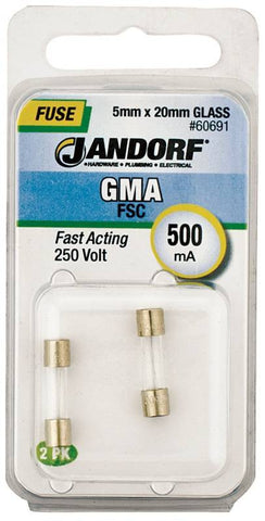 Fuse Gma 500ma Fast Acting