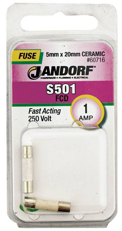 Fuse S501 1a Fast Acting