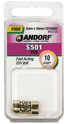 Fuse S501 10a Fast Acting