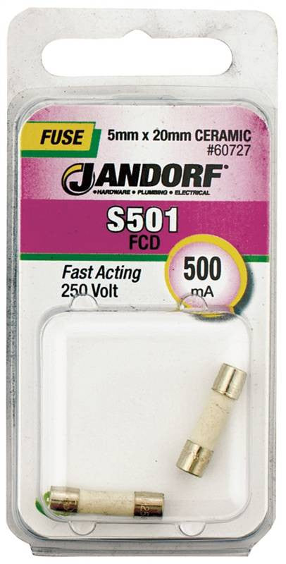 Fuse S501 500ma Fast Act