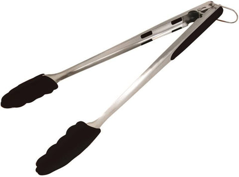 Tongs Silicn Ss Blck Grill Pro