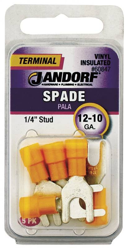 Term Spade Vinyl Ins .25 Stud