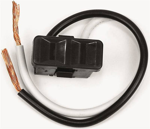Outlet 2 Prong Blk 2 Wire Lead
