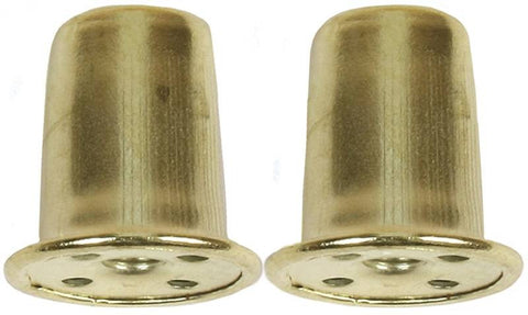 Finial Top Hat 1in Brass Fin