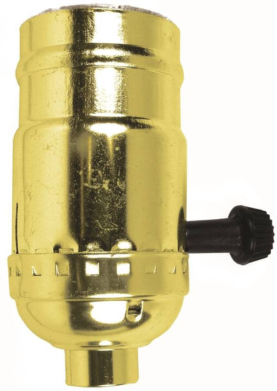 Socket Turn Knob On-off Brass