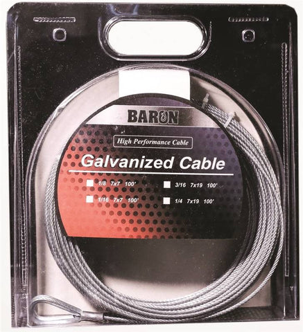 Cable Galv Precut 7x7 1-16 100