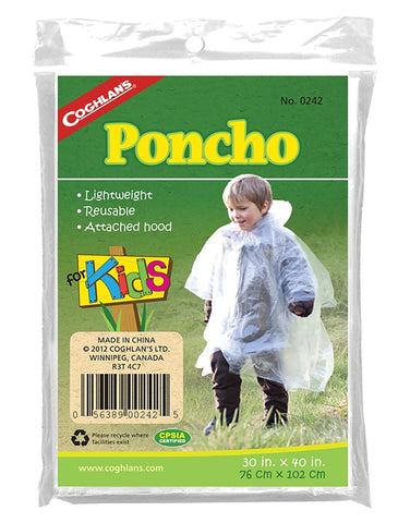 Poncho Kids Grey 30x40in