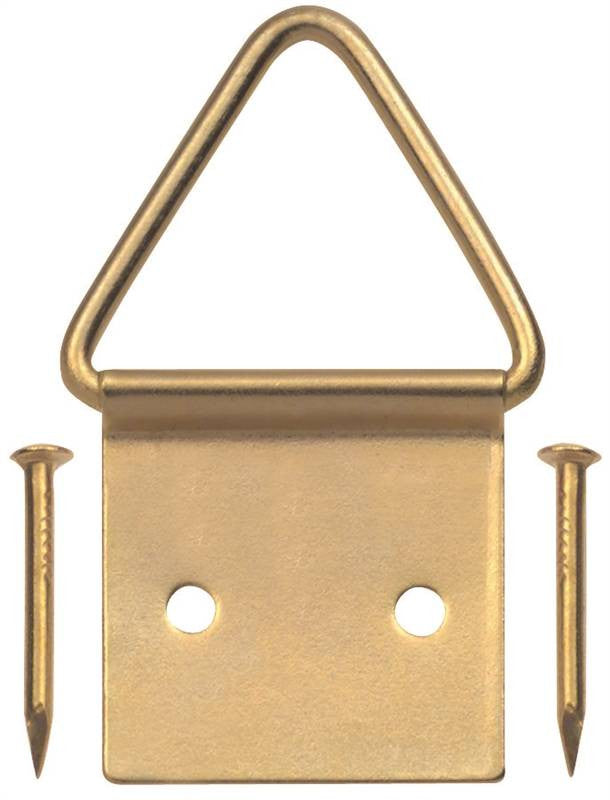 Hanger Picture Frame Med Brass