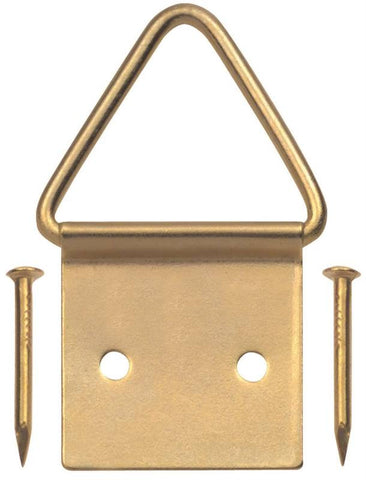 Hanger Picture Frame Med Brass