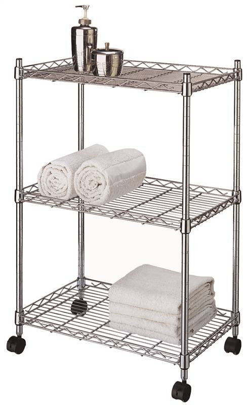 Shelf 3-tier Adjustable Chrome