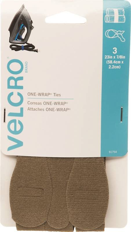 Velcro Ties 7-8x23in Tan