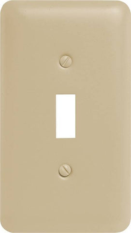 Wall Plate 1g Tgl Steel Almond