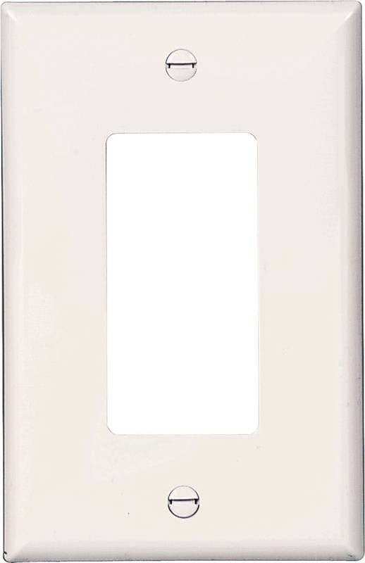 Wall Plate 1 Gang Decr Mid Wht