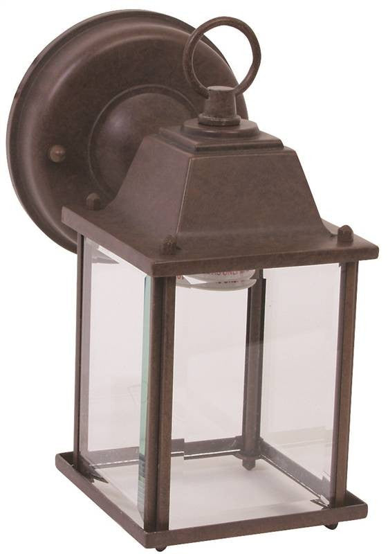 Fixture Porch Wlmt 1lt Rstcbrn