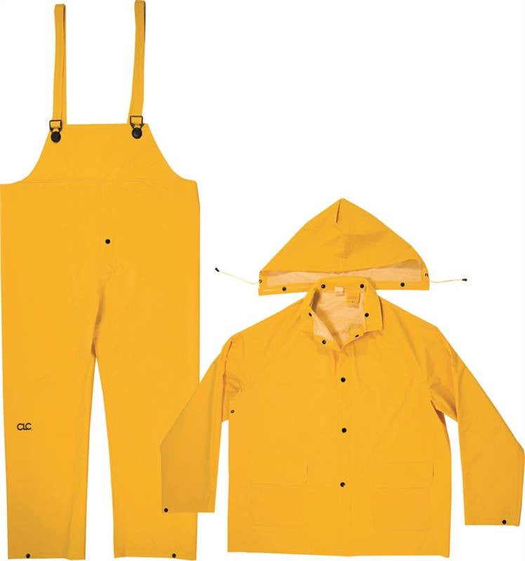 Rain Suit Heavy Pvc 3piece Med