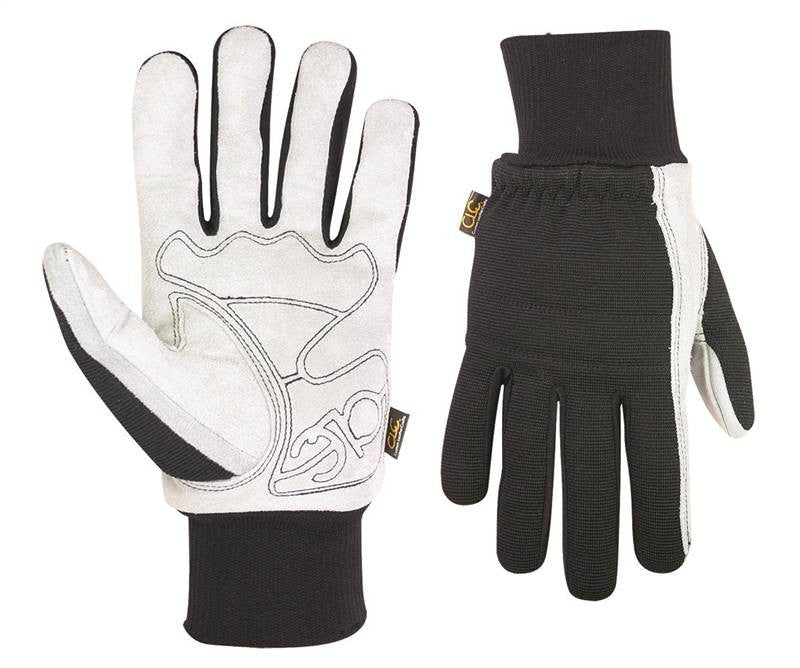 Glove Suede W-knit Wrist Med