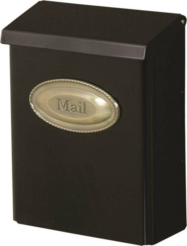 Mailbox Vertical Lckab Blk Stl