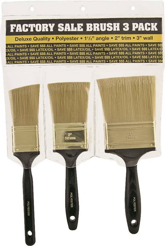 Brush Paint Polyes 3 Pc Asstm