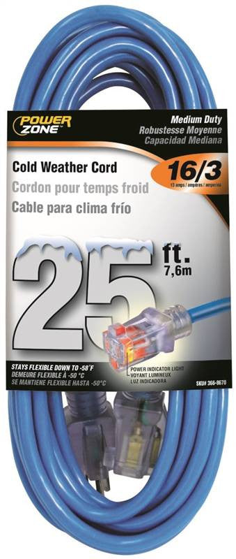 Cord Ext Otdr Rd Cld 16-3x25ft