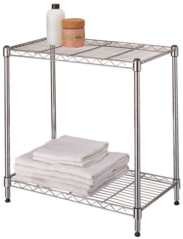 Shelf 2-tier Stack Adj Chrome