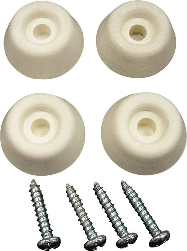 Bumper Screw Rubber 7-8in Wht