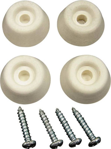 Bumper Screw Rubber 7-8in Wht