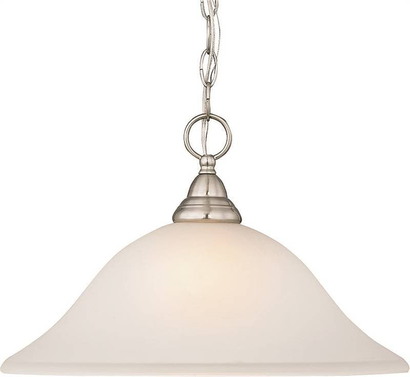 Light Pendent 1lt Alabaster-bn