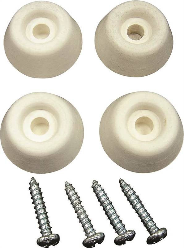 Bumper Screw Rubber 1in White