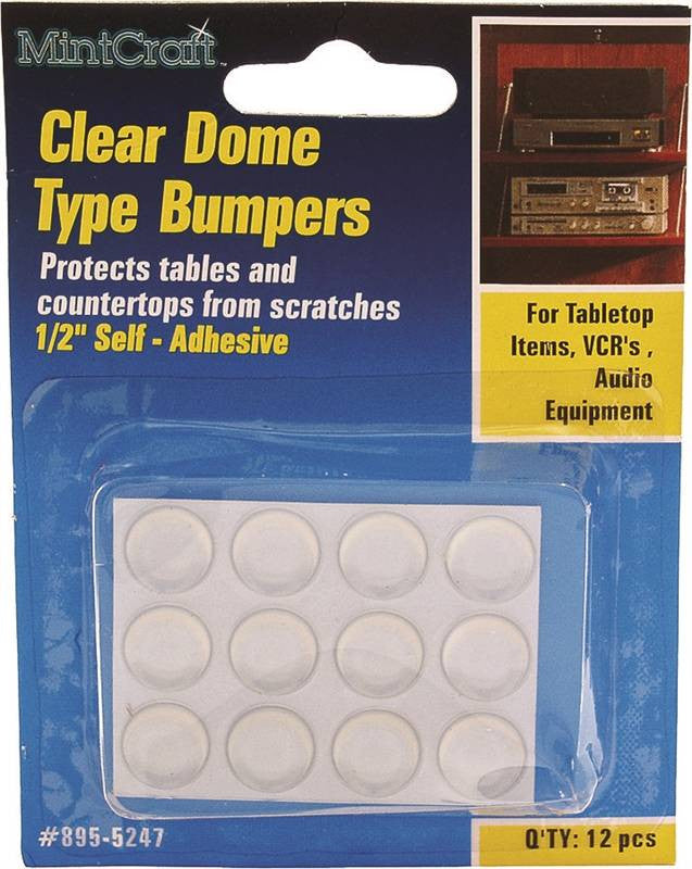 Bumper Dome Clr Selfstik 1-2in