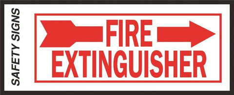 Sign Fire Extingushr Arrow Rgt