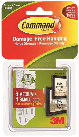 Hanger Strip Picture-frame Wht