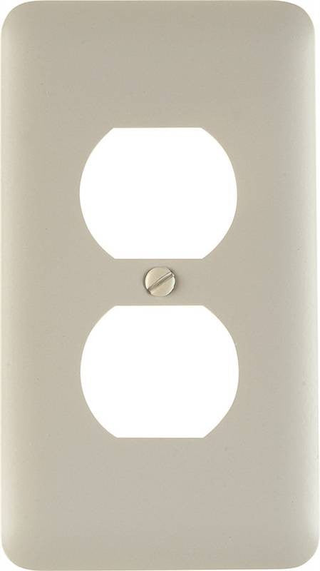 Wall Plate 1gang Recpt Stl Wht