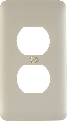 Wall Plate 1gang Recpt Stl Wht