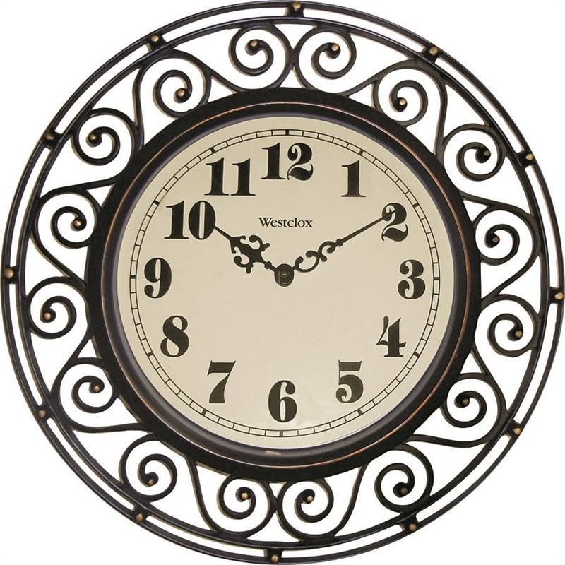 Wrought Iron Style Wall Clock