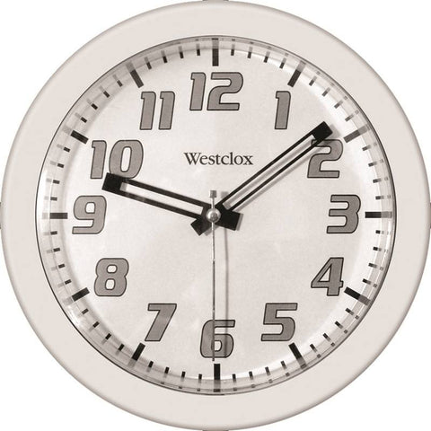 Clock Wall Rnd 7-3-4in White