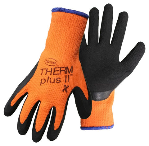 Glove Latex Ctd Palm Orange Xl