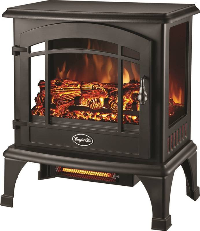 Stove Elec 3-sided Blk Sanibel