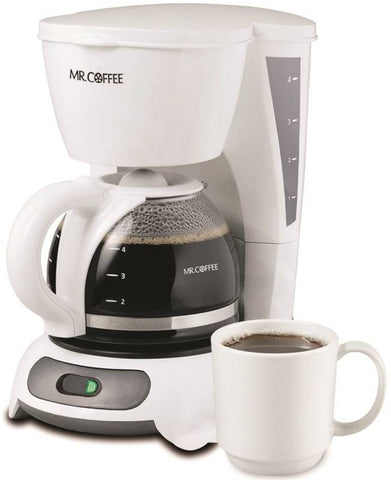 Coffee Maker White 4 Cup